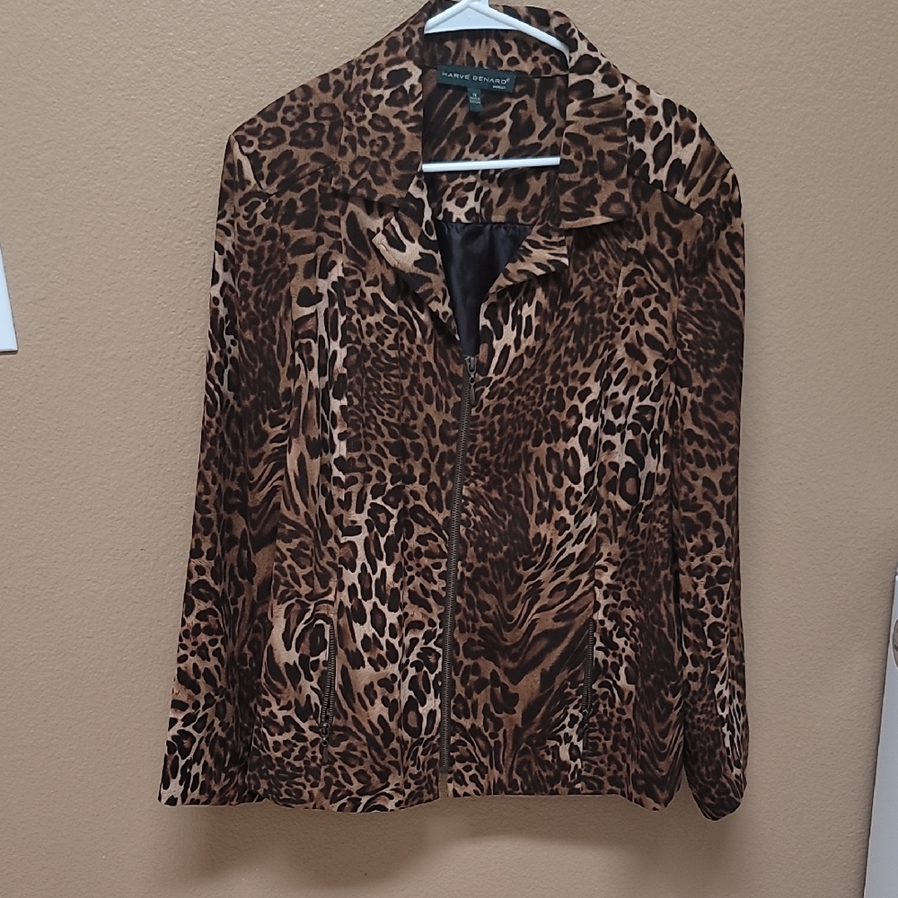 Harve Benard Women's Animal Print Blazer 🐅